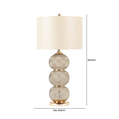Lottie Clear Glass Table Lamp